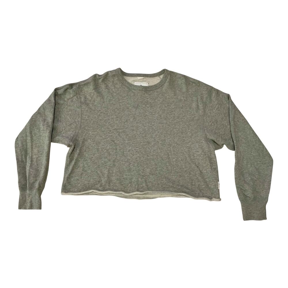 Reigning Champ Embroidered Cropped Sweatshirt "Whoop"